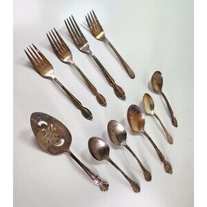 Vintage WM Rogers Rogers & Bros Mixed Silverplate Flatware - Lot of 11